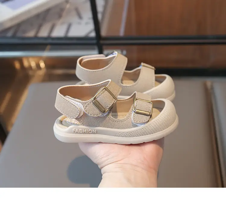 Boys' Closed-Toe Sandals 2025 Summer Tan — feature 10