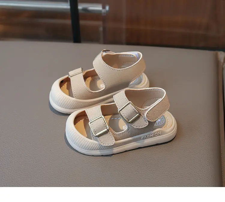 Boys' Closed-Toe Sandals 2025 Summer Tan — feature 11
