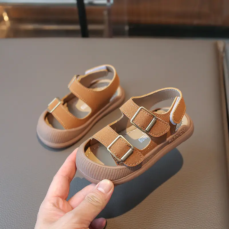 Boys' Closed-Toe Sandals 2025 Summer Tan