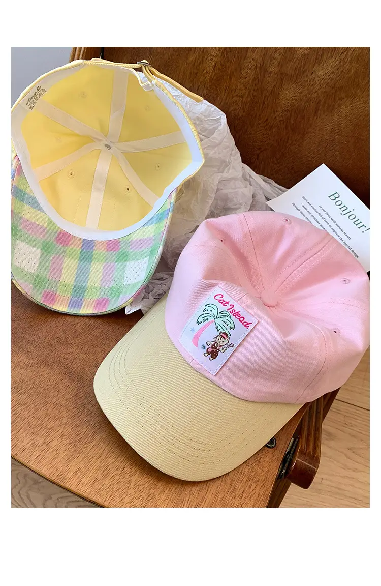 Korean Style Plaid Baseball Cap for Women — feature 12