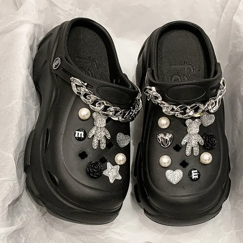 2025 Black EVA Heel Sandals for Women - Image 17