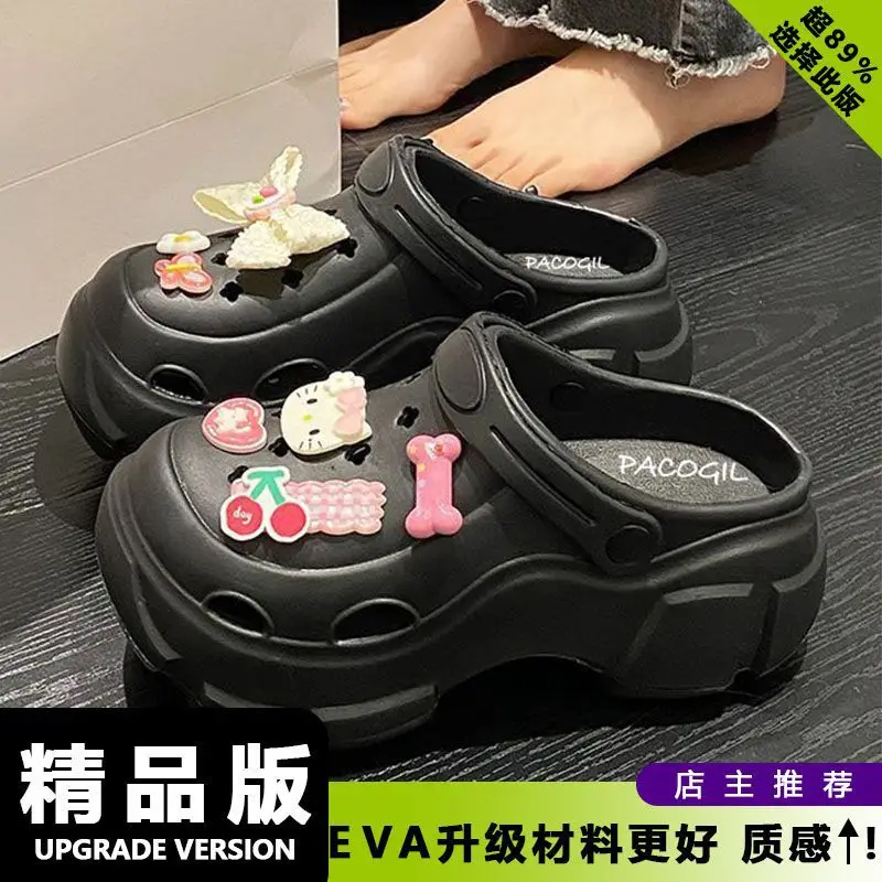 2025 Black EVA Heel Sandals for Women - Image 19