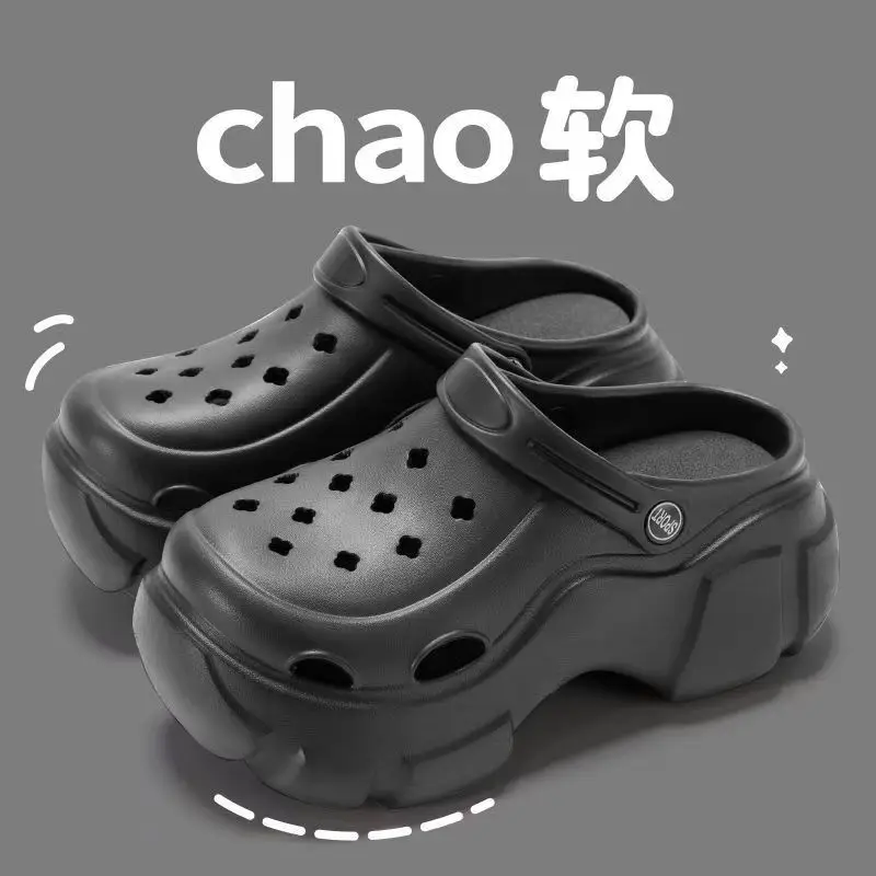 2025 Black EVA Heel Sandals for Women - Image 2
