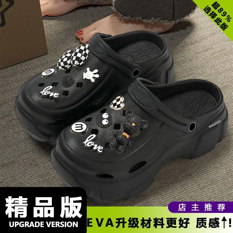 2025 Black EVA Heel Sandals for Women - Image 29