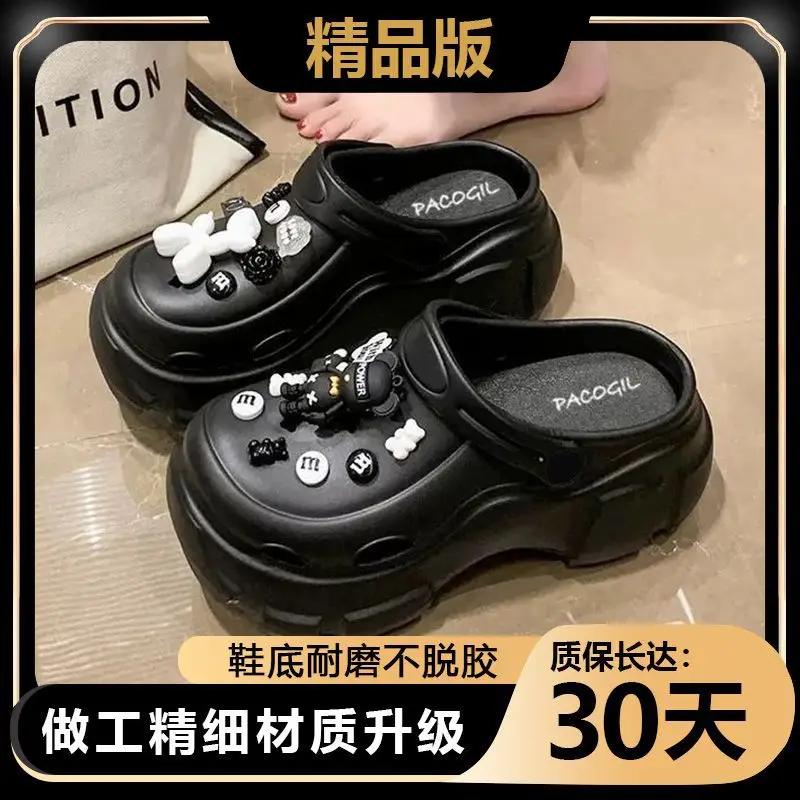 2025 Black EVA Heel Sandals for Women - Image 43