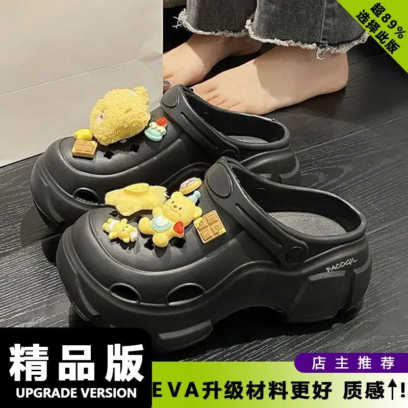 2025 Black EVA Heel Sandals for Women - Image 47