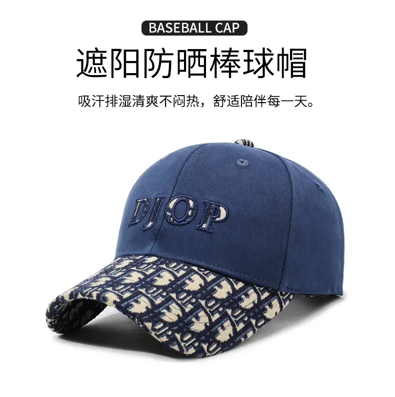 Women Embroidered Letter Baseball Cap Blue — feature 1