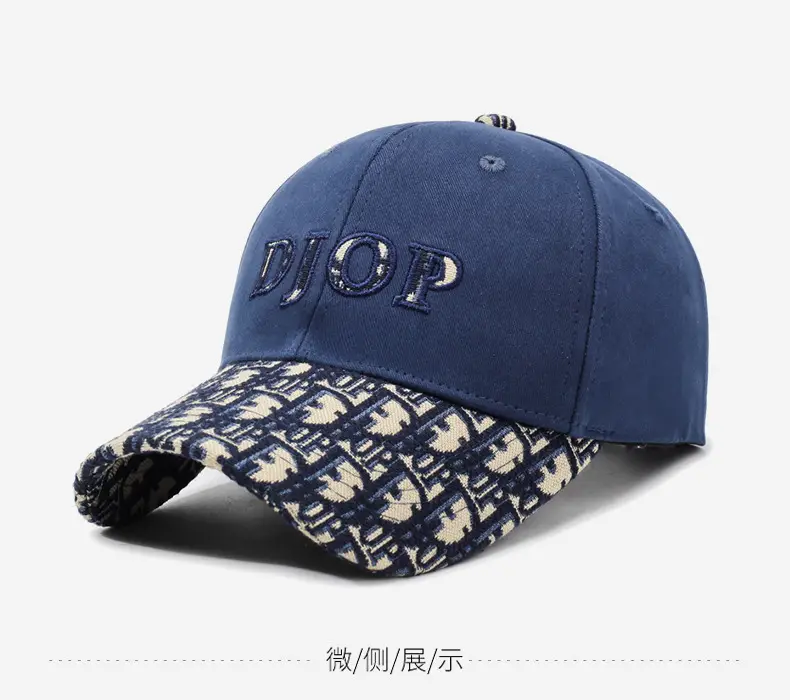 Women Embroidered Letter Baseball Cap Blue — feature 10