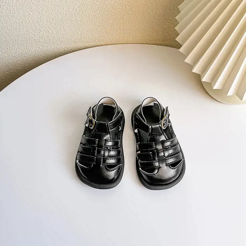 Black Adjustable Toddler Sandals for Small Feet — feature 11