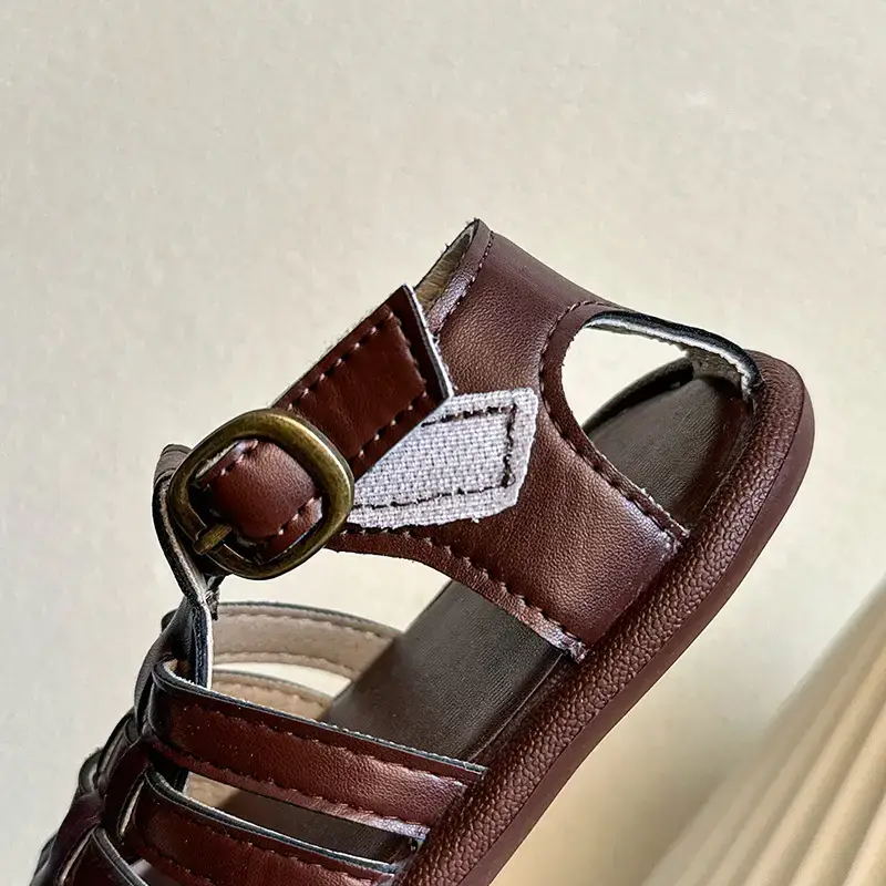 Black Adjustable Toddler Sandals for Small Feet — feature 14