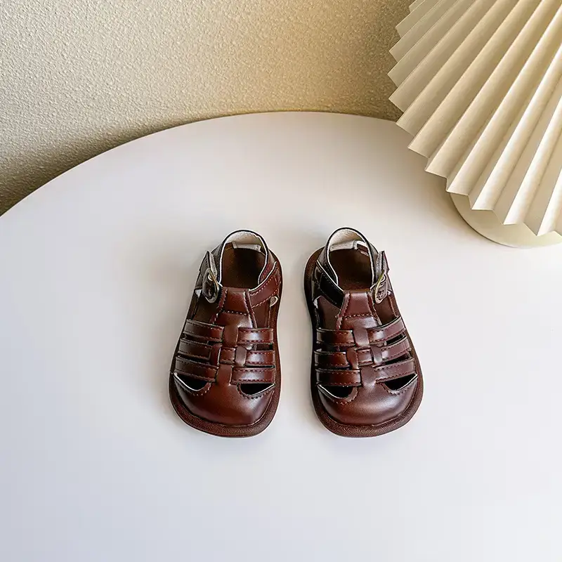Black Adjustable Toddler Sandals for Small Feet — feature 6