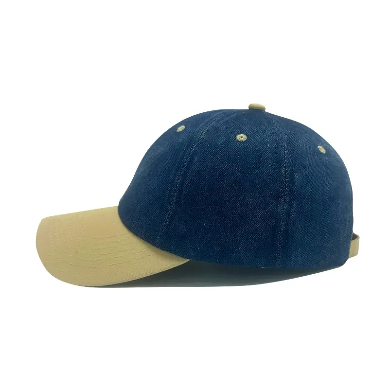 Women Blue Denim Baseball Cap Sun Visor - Image 7