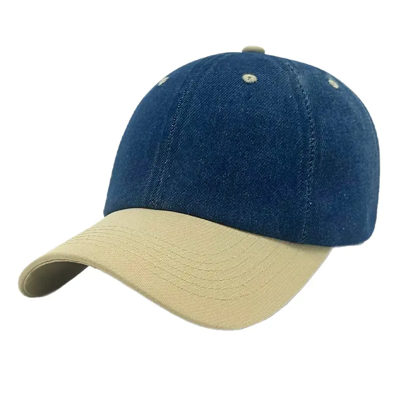 Women Blue Denim Baseball Cap Sun Visor - Image 8