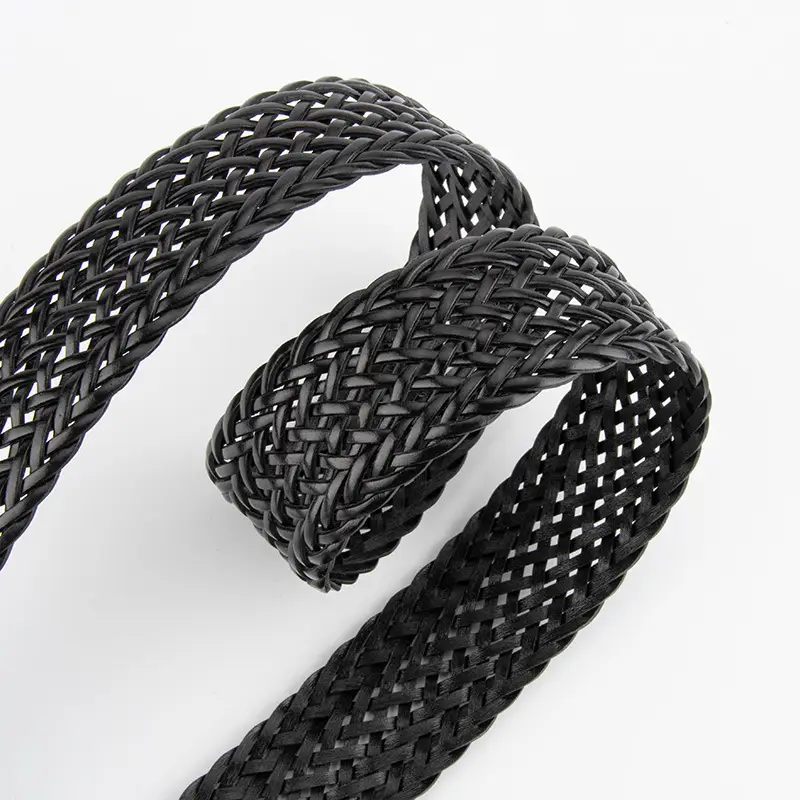 Black Cross-Border Women's Belt with Pin Buckle