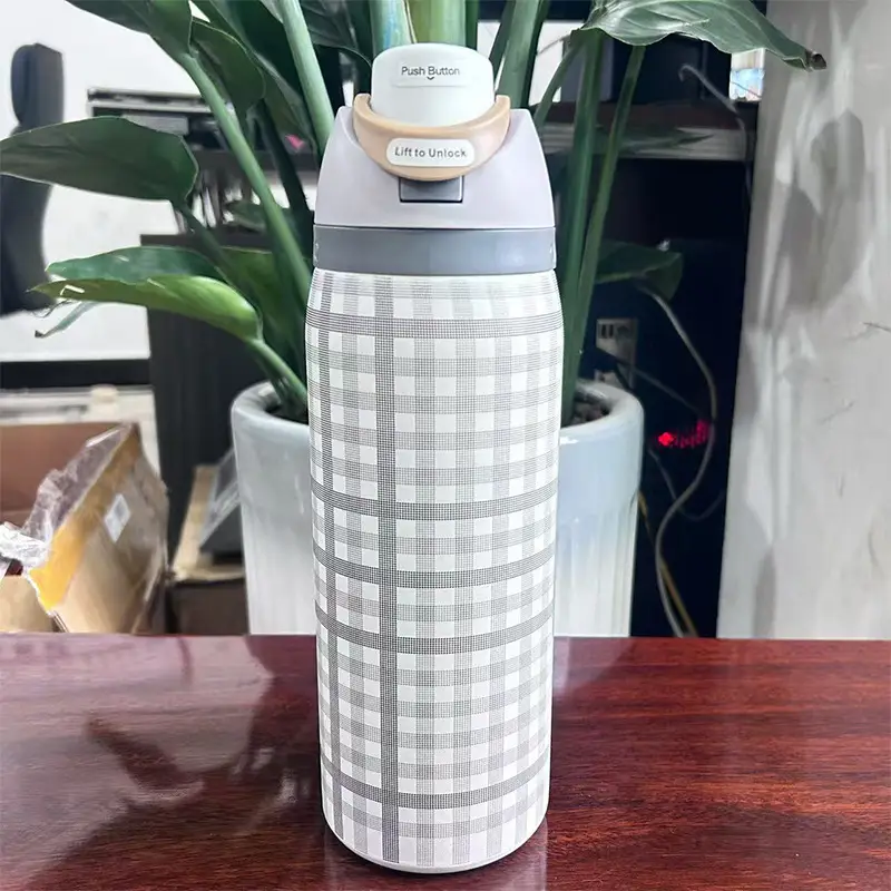Cross-Border Cartoon Fruit Cup 304 Stainless Steel Thermos Cup Large Capacity Portable Double Drinking Cup Outdoor Sports Water Bottle