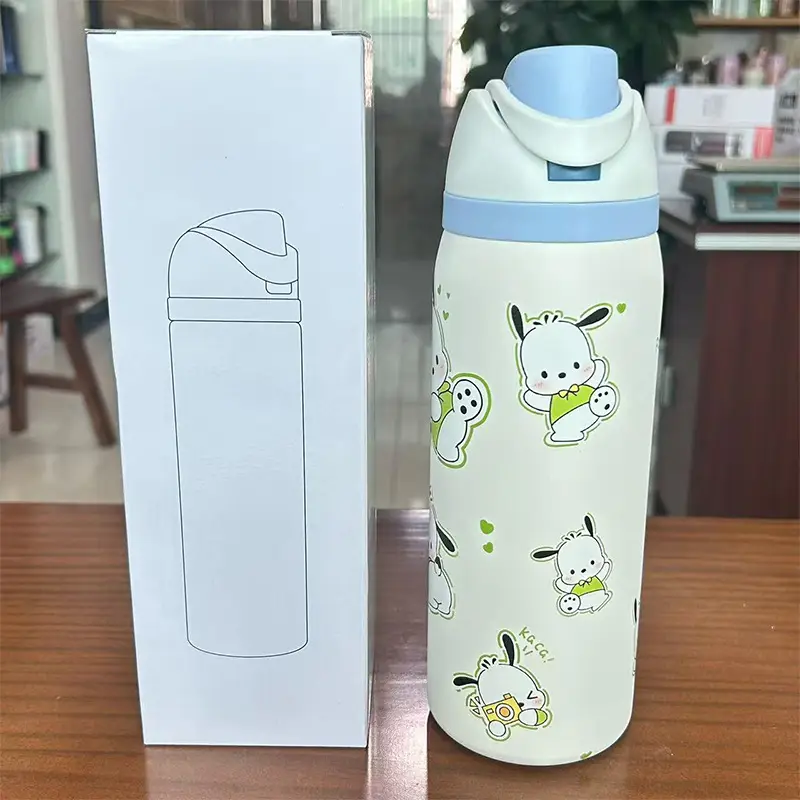Cross-Border Cartoon Fruit Cup 304 Stainless Steel Thermos Cup Large Capacity Portable Double Drinking Cup Outdoor Sports Water Bottle