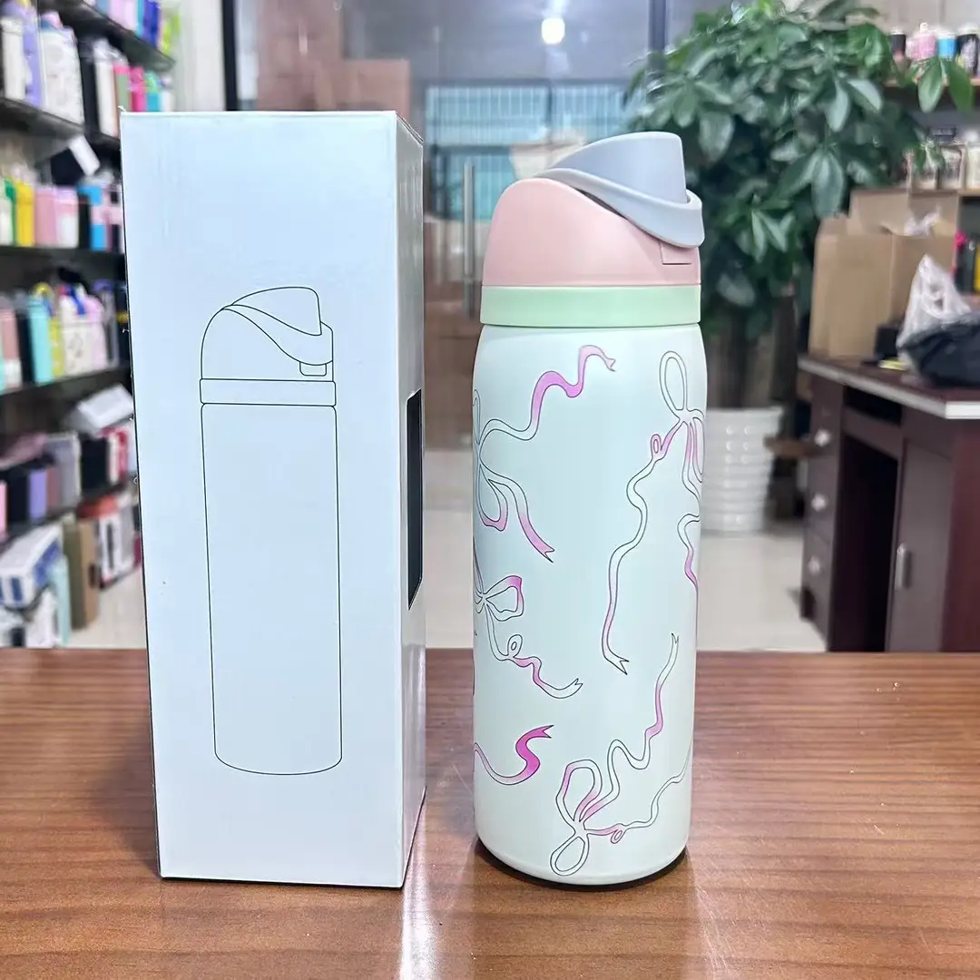 Cross-Border Cartoon Fruit Cup 304 Stainless Steel Thermos Cup Large Capacity Portable Double Drinking Cup Outdoor Sports Water Bottle