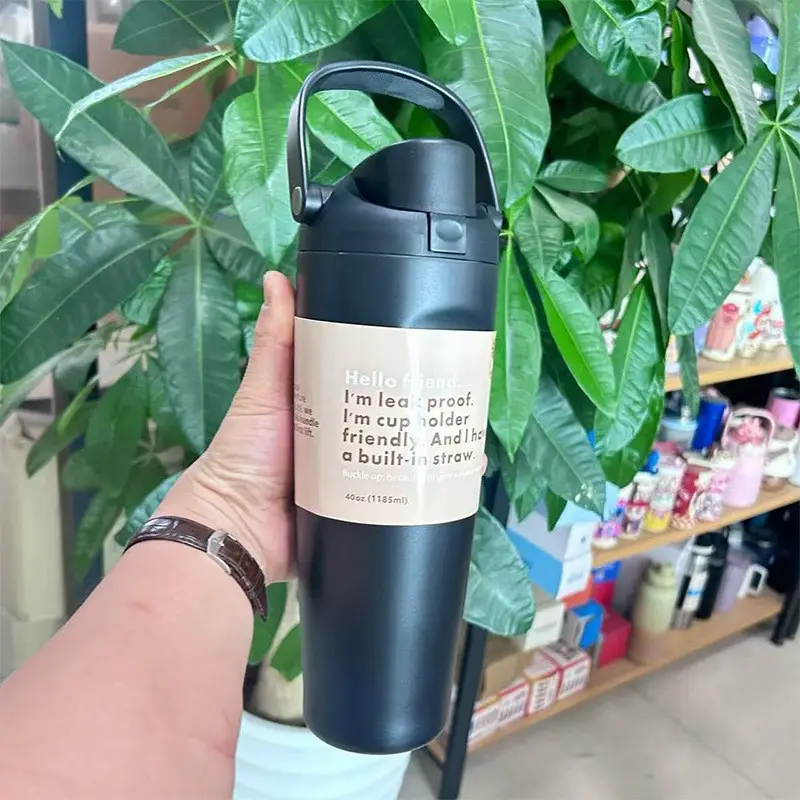 Cross-Border Cartoon Fruit Cup 304 Stainless Steel Thermos Cup Large Capacity Portable Double Drinking Cup Outdoor Sports Water Bottle