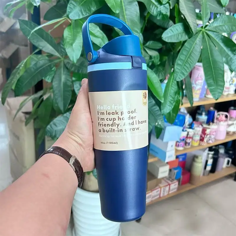 Cross-Border Cartoon Fruit Cup 304 Stainless Steel Thermos Cup Large Capacity Portable Double Drinking Cup Outdoor Sports Water Bottle