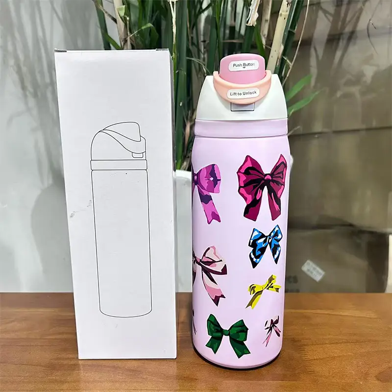 Cross-Border Cartoon Fruit Cup 304 Stainless Steel Thermos Cup Large Capacity Portable Double Drinking Cup Outdoor Sports Water Bottle