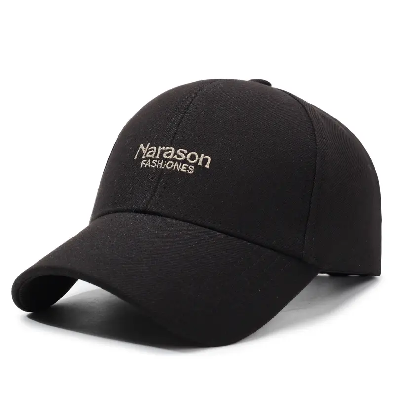 Men's Grey Knitted Baseball Cap Korean Style - Image 10