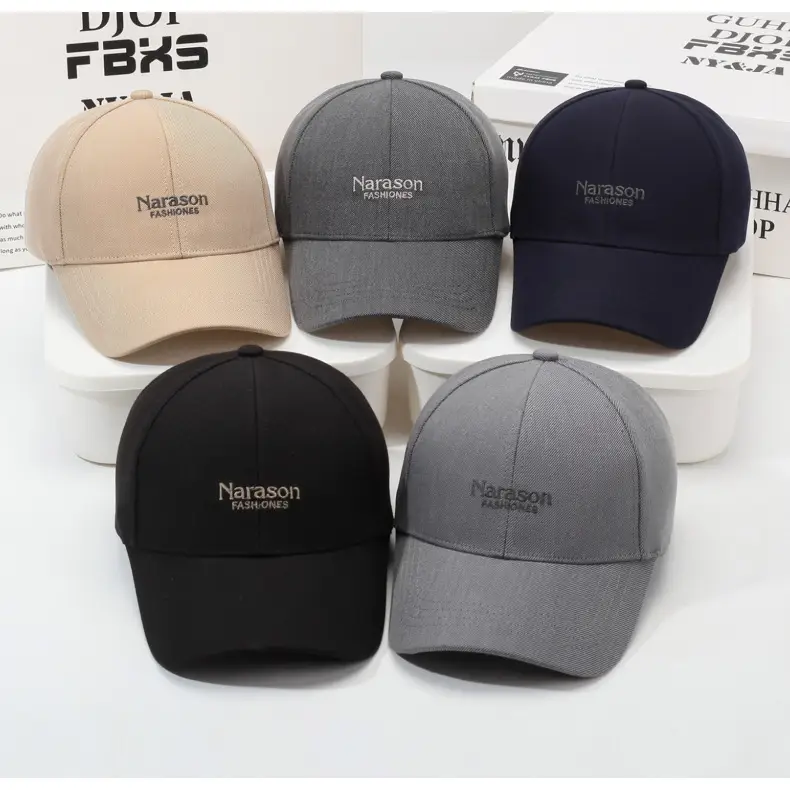Men's Grey Knitted Baseball Cap Korean Style — feature 8