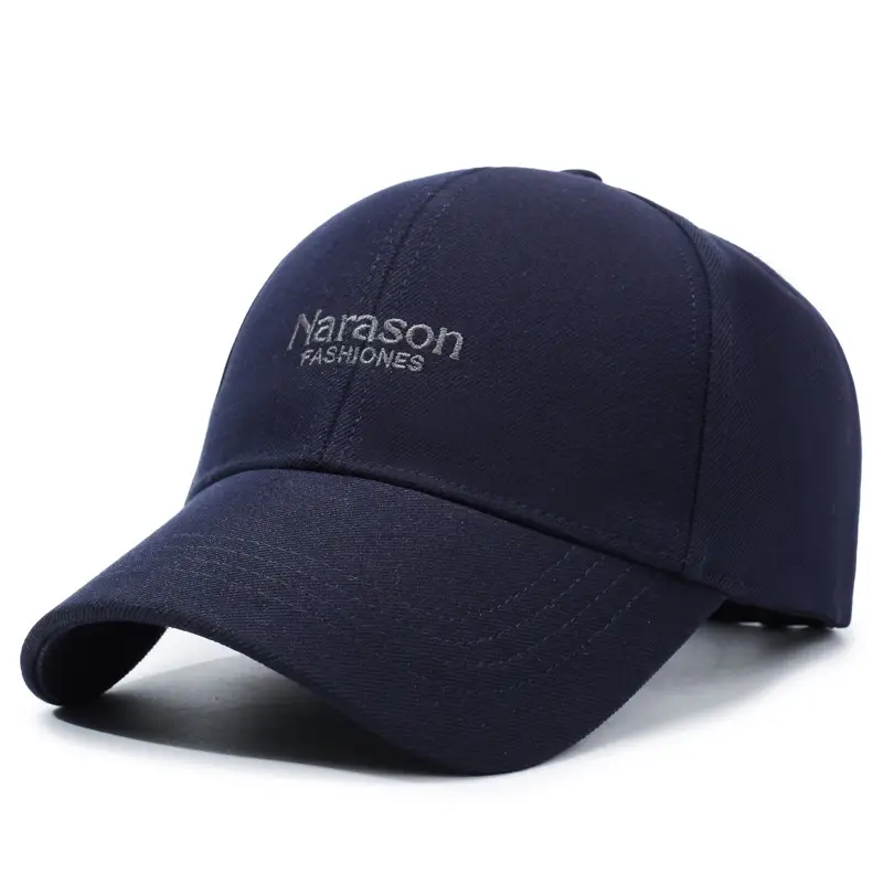 Men's Grey Knitted Baseball Cap Korean Style - Image 4