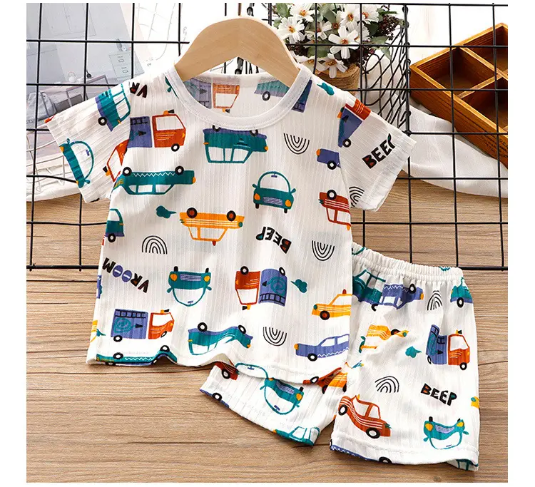 Baby Girl Printed T-Shirt & Shorts Set White — feature 14