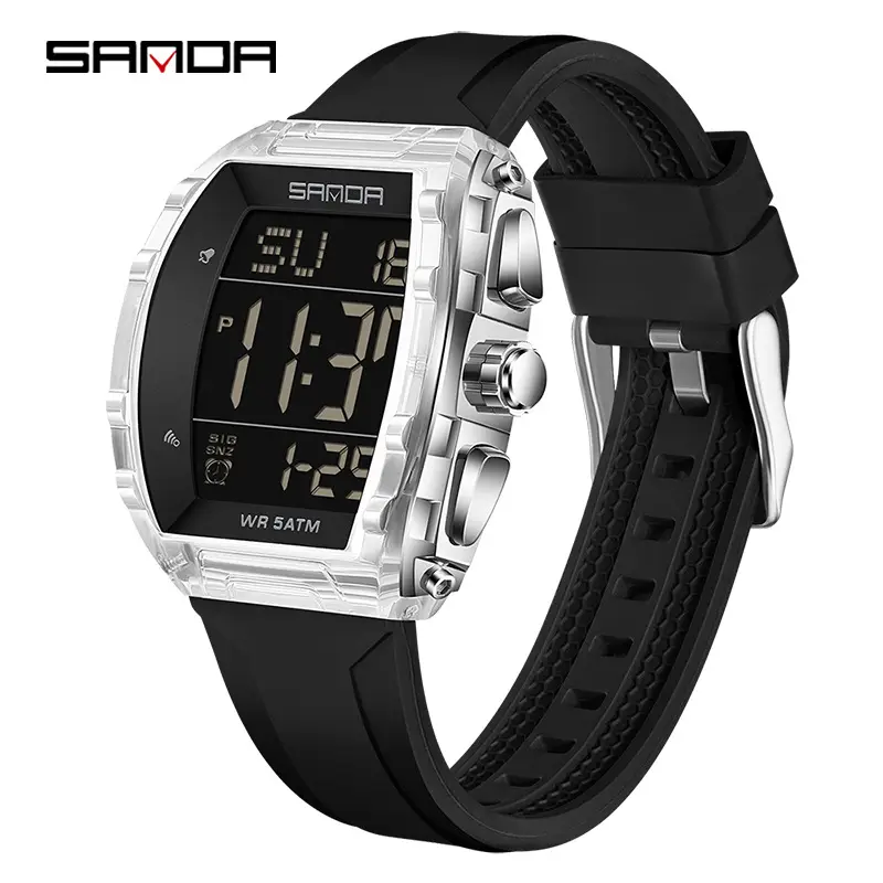 Sanda Waterproof Countdown Electronic Watch Blue 2049 - Image 39
