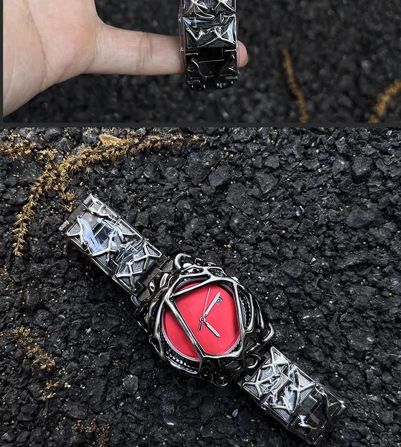 Millennium Y2K Watch Men's Spider Web Alabaster European and American High-End Waterproof Cross-Border Popular Men's Watch — feature 11