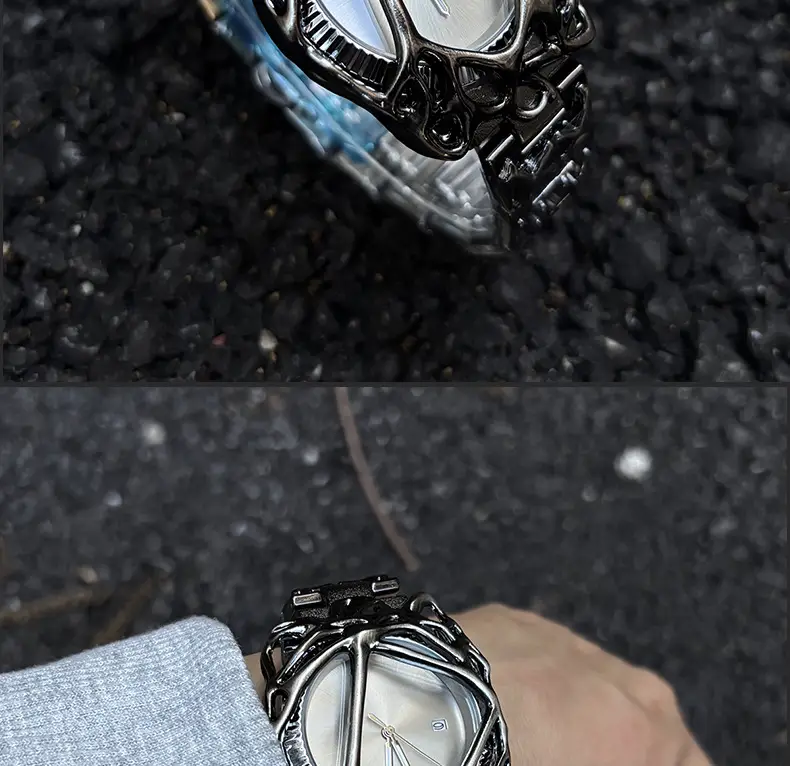Millennium Y2K Watch Men's Spider Web Alabaster European and American High-End Waterproof Cross-Border Popular Men's Watch — feature 16