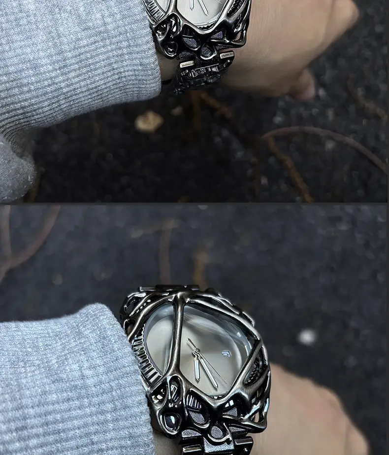 Millennium Y2K Watch Men's Spider Web Alabaster European and American High-End Waterproof Cross-Border Popular Men's Watch — feature 17