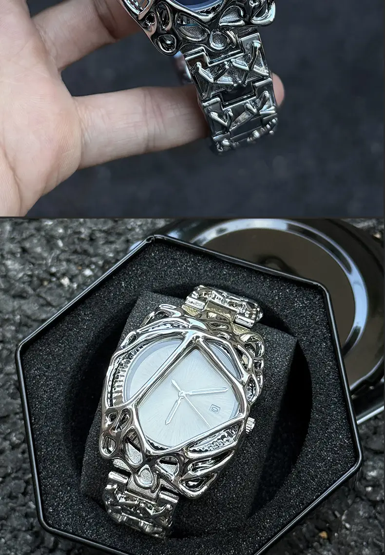 Millennium Y2K Watch Men's Spider Web Alabaster European and American High-End Waterproof Cross-Border Popular Men's Watch — feature 22
