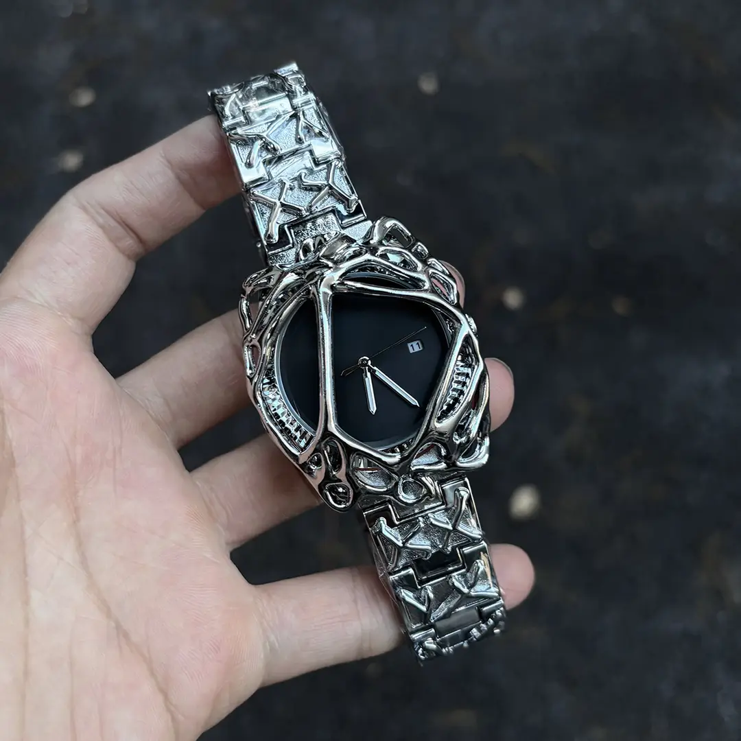 Millennium Y2K Watch Men's Spider Web Alabaster European and American High-End Waterproof Cross-Border Popular Men's Watch