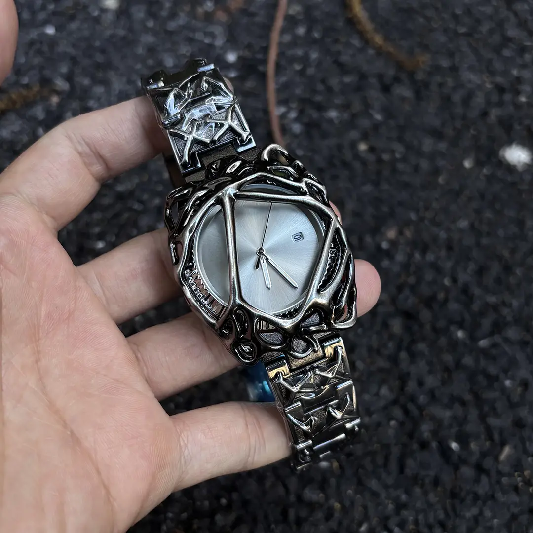 Millennium Y2K Watch Men's Spider Web Alabaster European and American High-End Waterproof Cross-Border Popular Men's Watch