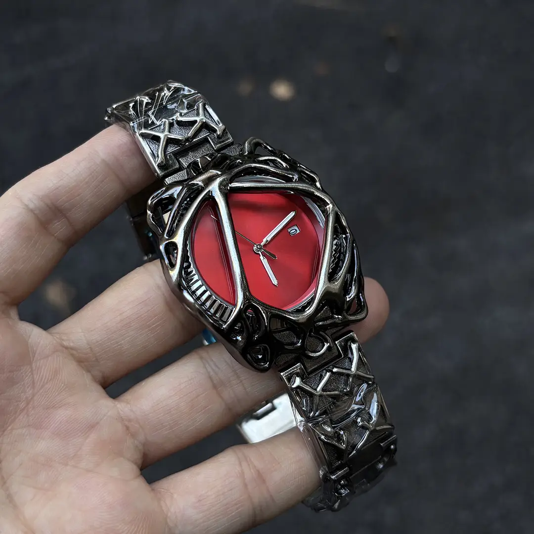 Millennium Y2K Watch Men's Spider Web Alabaster European and American High-End Waterproof Cross-Border Popular Men's Watch
