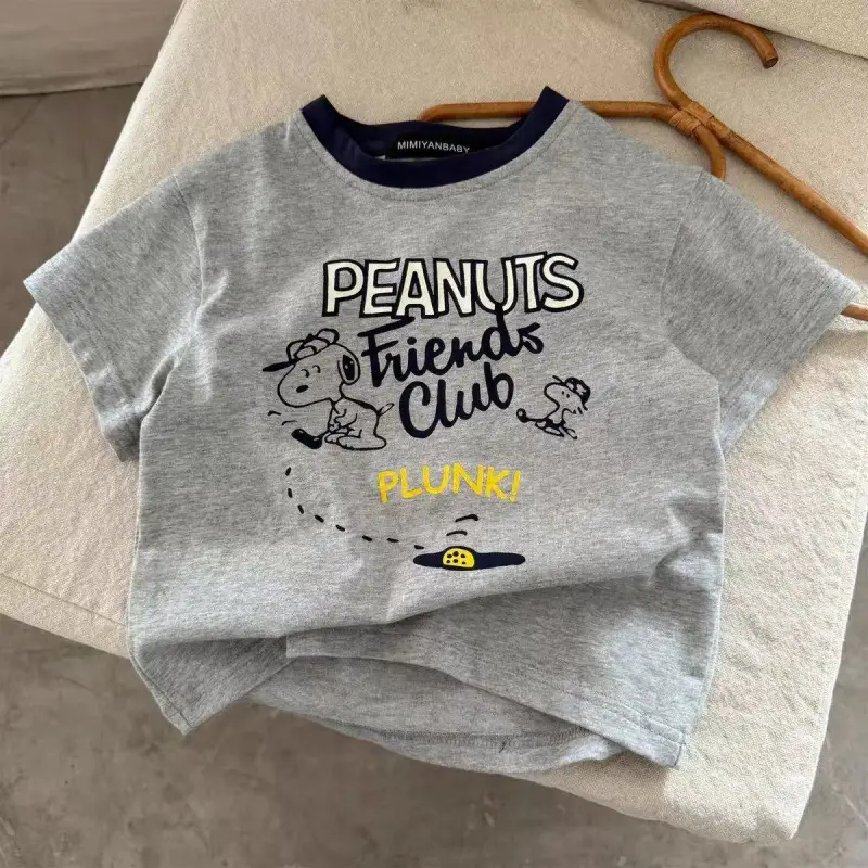 Children Cartoon T-Shirts 2025 Summer Boys Girls Japanese Style - Image 7