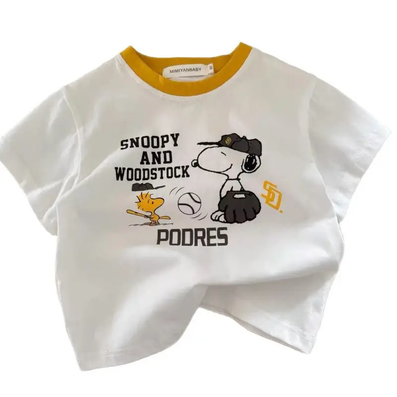 Children Cartoon T-Shirts 2025 Summer Boys Girls Japanese Style - Image 8