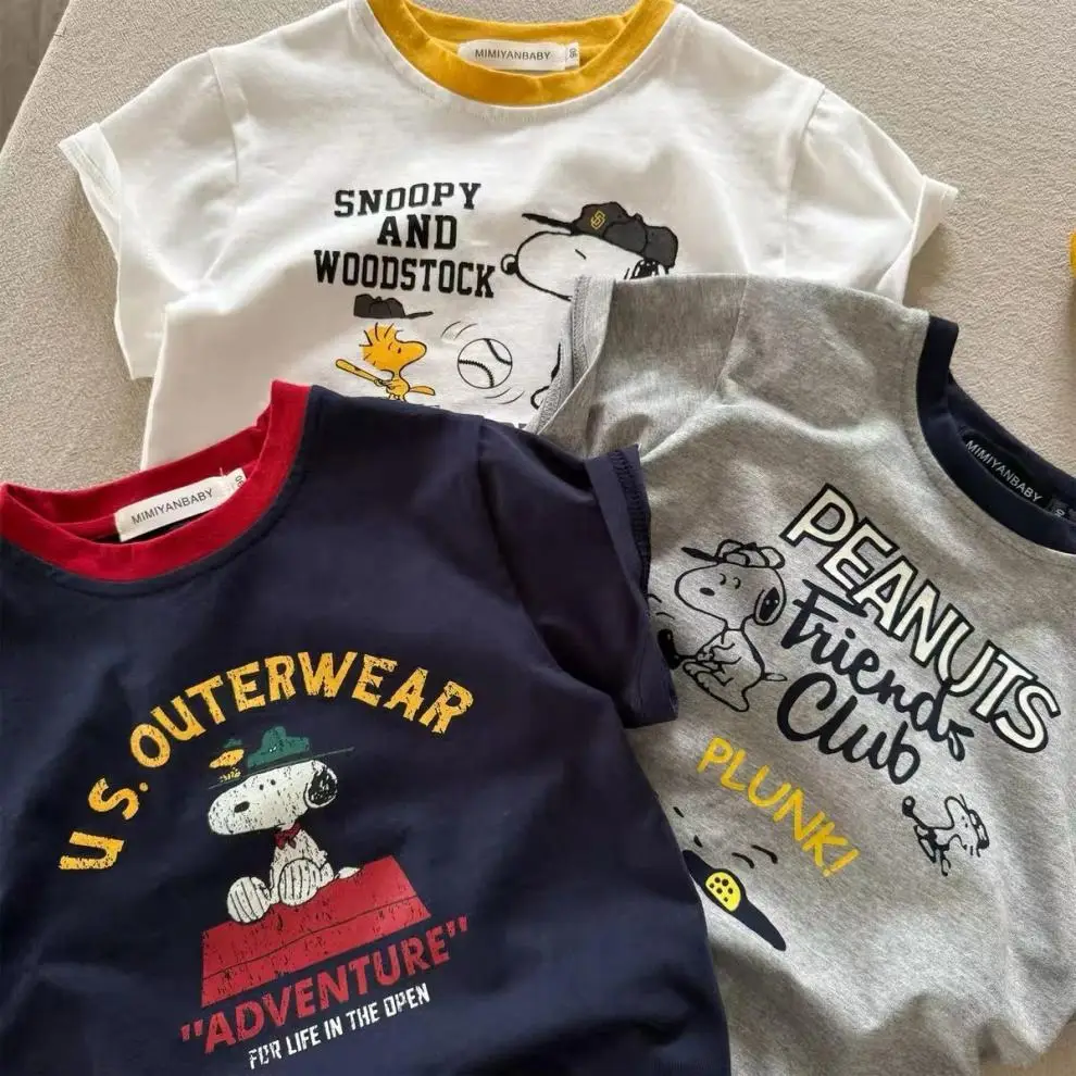 Children Cartoon T-Shirts 2025 Summer Boys Girls Japanese Style — feature 2