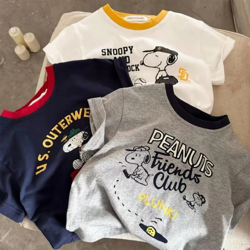 Children Cartoon T-Shirts 2025 Summer Boys Girls Japanese Style — feature 3