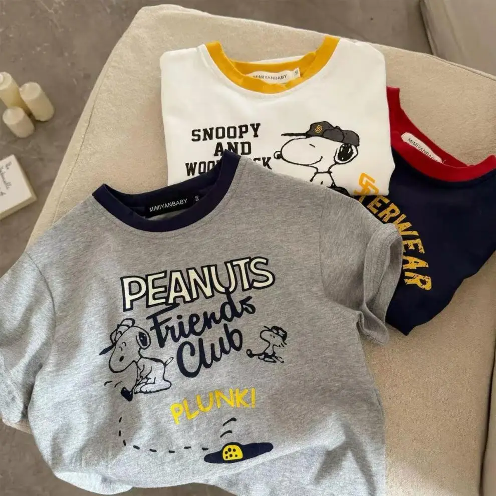 Children Cartoon T-Shirts 2025 Summer Boys Girls Japanese Style — feature 4