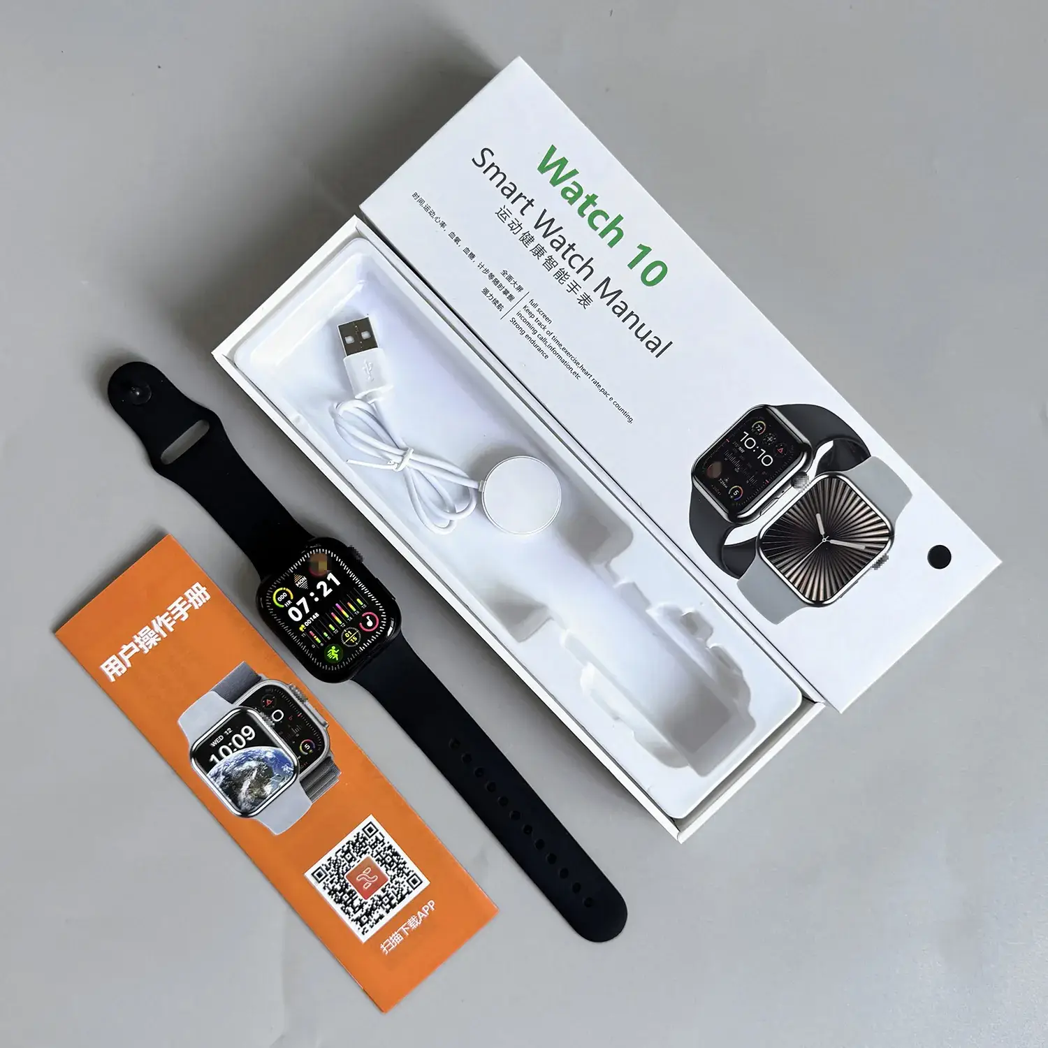 Smart Watch Blood Glucose Monitor with Heart Rate & Exercise Tracking
