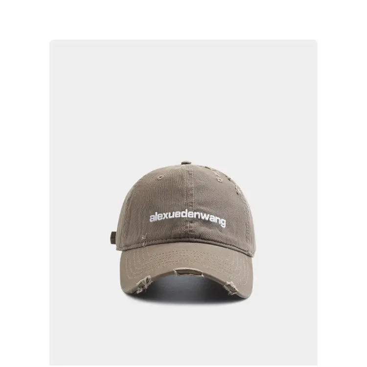 Black Distressed Baseball Cap for Women Men Korean Style Casual — feature 7