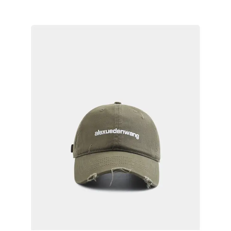 Black Distressed Baseball Cap for Women Men Korean Style Casual — feature 8