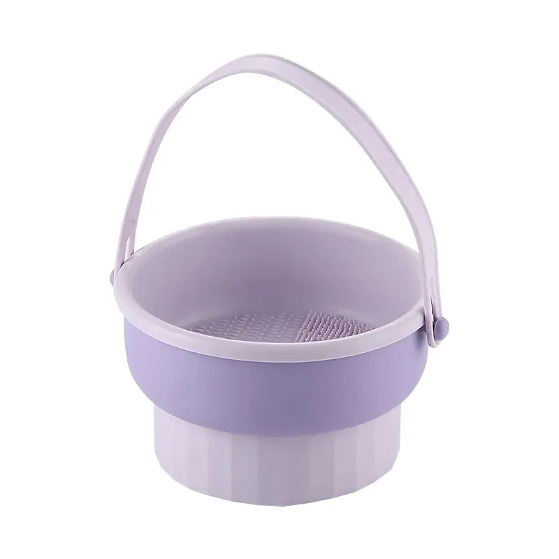 Silicone Makeup Brush Cleaning Set with Egg Scrubber