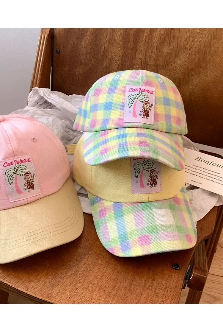 Korean Style Plaid Baseball Cap for Women — feature 11