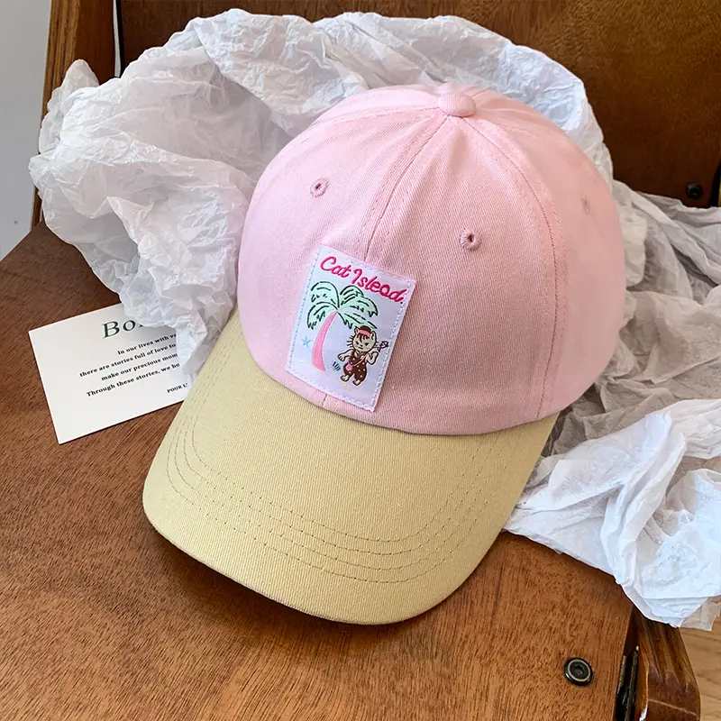 Korean Style Plaid Baseball Cap for Women - Image 2
