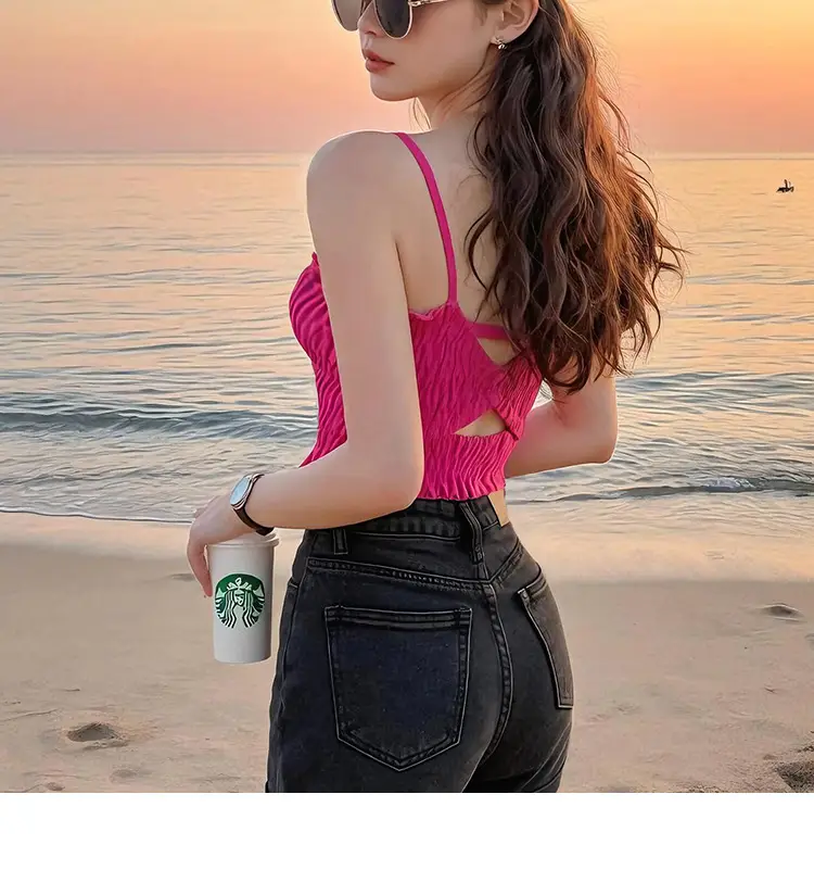 2025 Korean Style Pink Baseball Cap with Wide Brim — feature 16