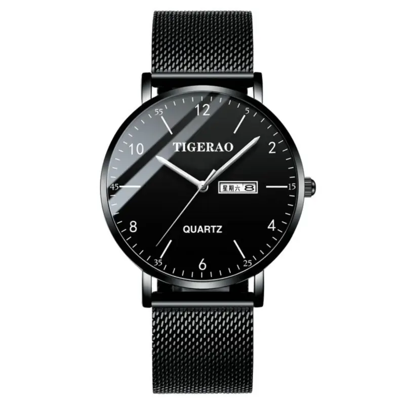 Men's Luminous Quartz Watch with Green Dial - Image 14