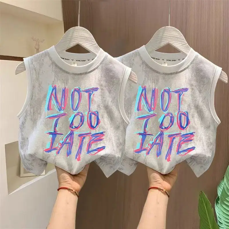Boys Sleeveless Tie-Dye T-Shirt 2025 - Image 4